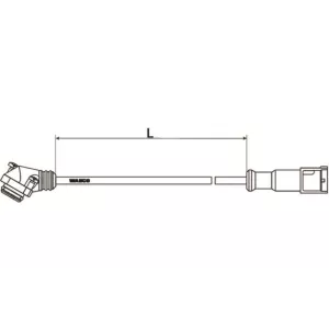 Cable Sensor con Conector 35m 3-pin