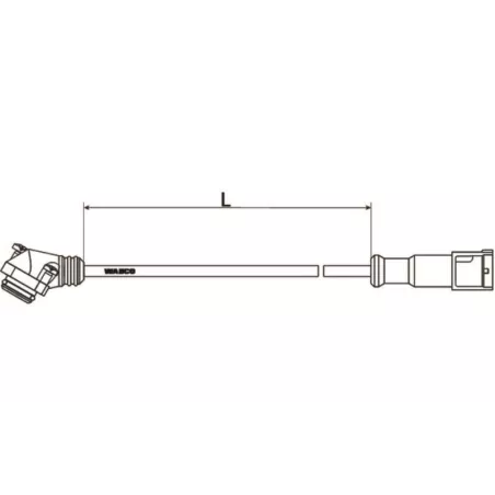 Cable Sensor con Conector 35m 3-pin