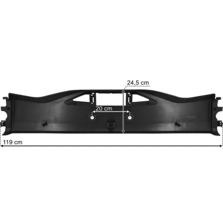 Renault Gama T (2021-) Pare-chocs Central Noir
