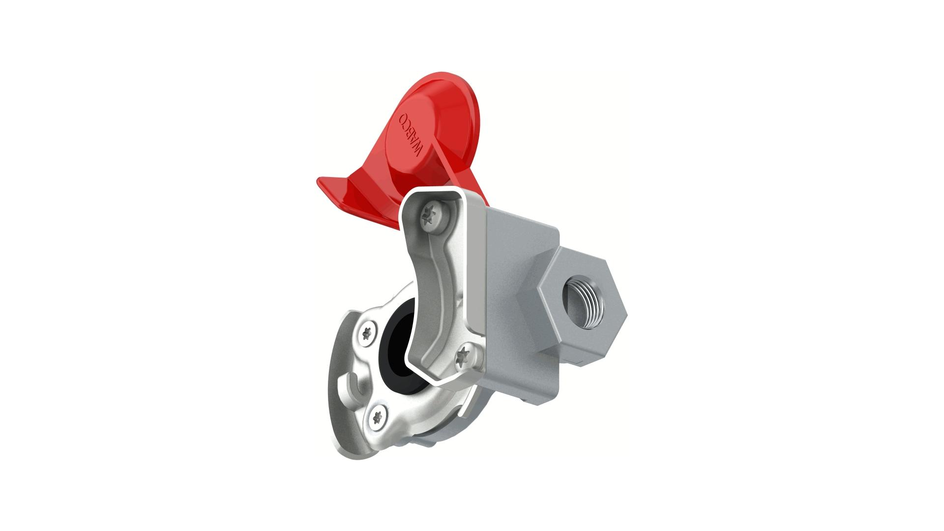 Pneumatic Coupling Head M22 Hard Red