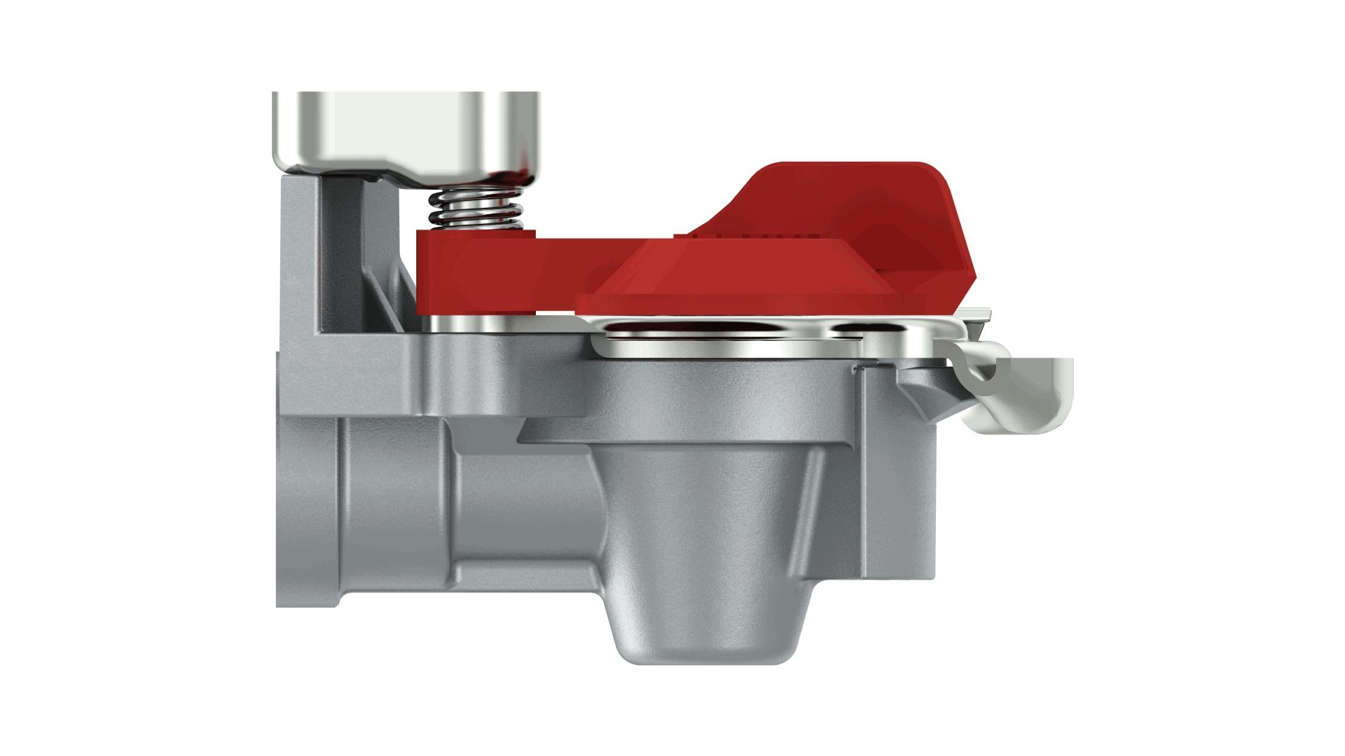 Tête D’accouplement Pneumatique M22 Souple Rouge