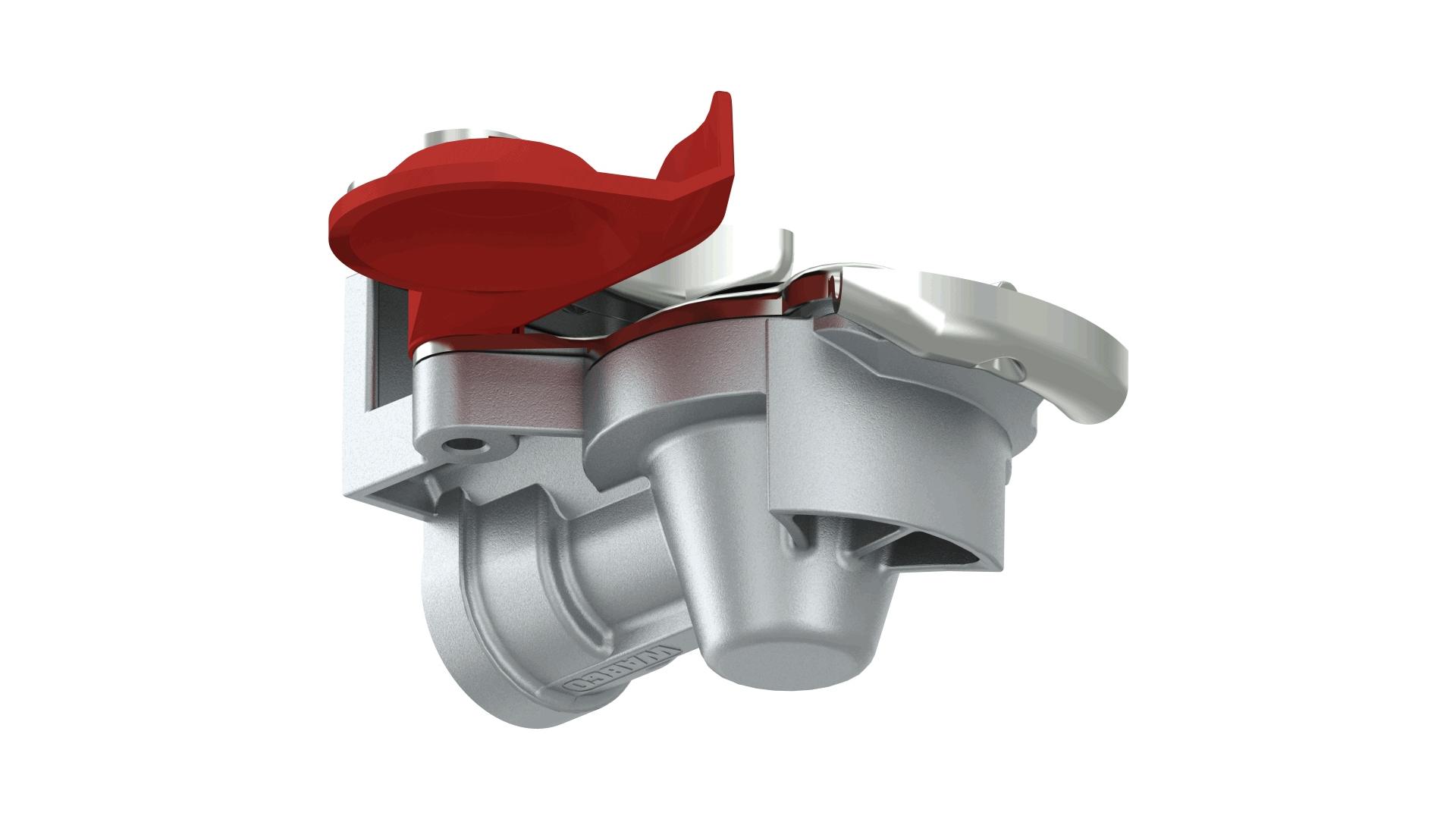 Tête D’accouplement Pneumatique M22 Souple Rouge