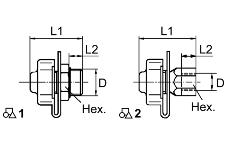 Test Coupling M12x1.5 Screw-in