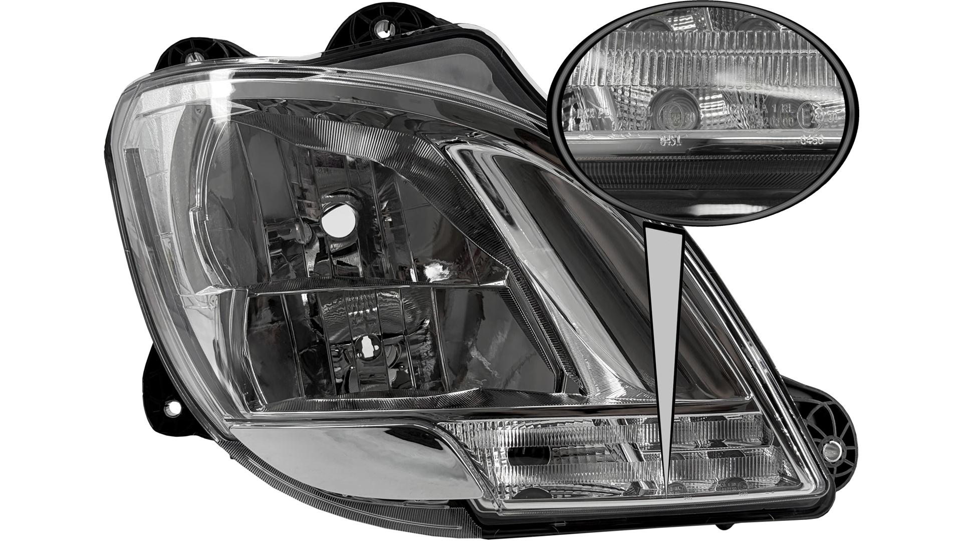 DAF XF106 Headlamp RH (LED, Manually Adjustable)