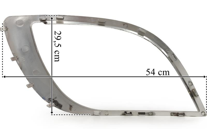 DAF XF106 Headlamp Ring LH Chrome