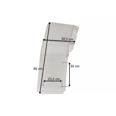 DAF XF106 Extension de Spoiler de Cabine Supérieur Gauche