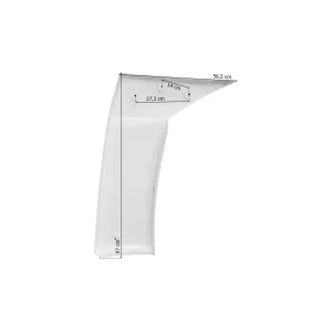 DAF XF106 (2017-) Super Space Cab Spoiler de Cabina Superior Izq Lift