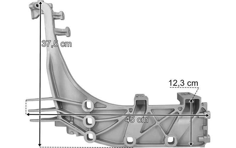 DAF XF106 (2013-) Support de Marchepied Inférieur de Pare-chocs Droit