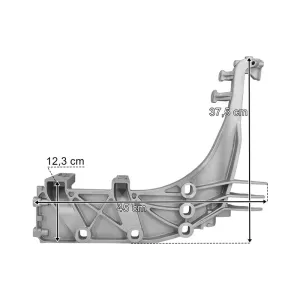DAF XF106 (2013-) Lower Step Bracket LH