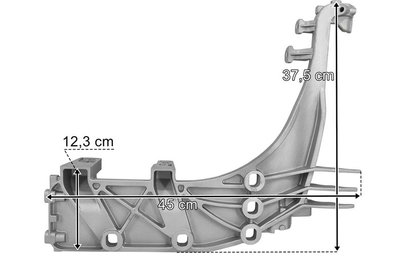 DAF XF106 (2013-) Support de Marchepied Inférieur de Pare-chocs Gauche