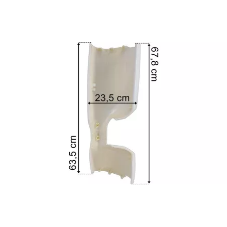 DAF XG+ / XF LH Mirror Cover White