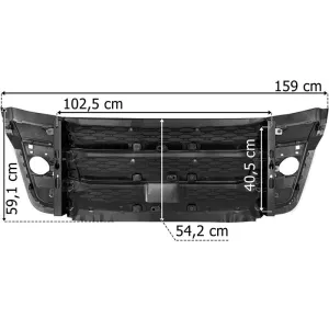 DAF XF / XG (2021-) Lower Grille With Trims (Set)