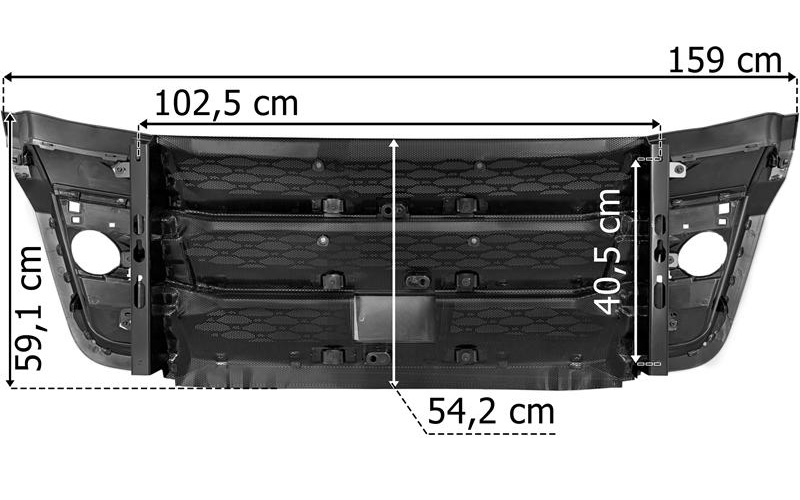DAF XF / XG (2021-) Lower Grille With Trims (Set)