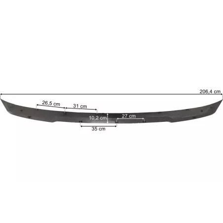 DAF XF / XG / XG+ Upper Sun Visor (Silver)