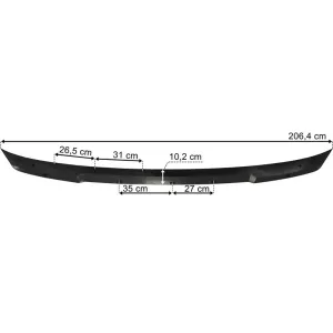 DAF XF / XG / XG+ Upper Sun Visor (Black)