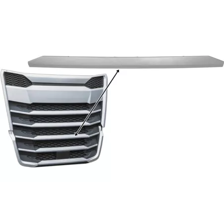 DAF XF / XG (2021-) Moulure Inférieure de Calandre / Grille Supférieure
