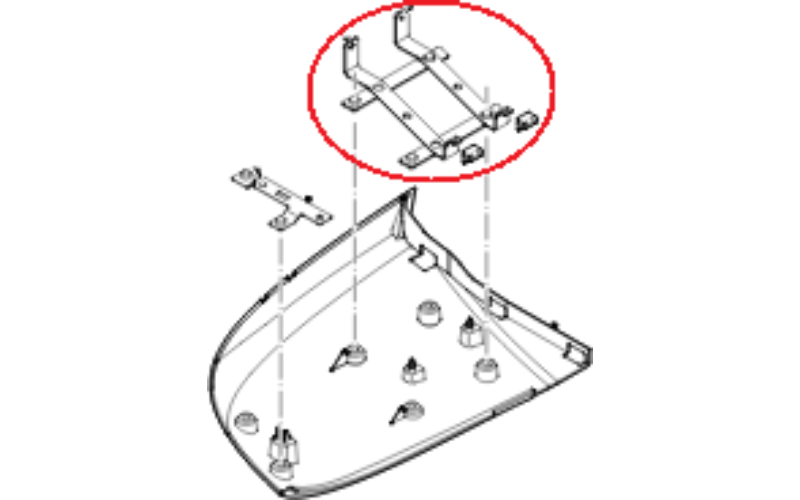 DAF XF / XG (2021-) RH Bumper Under Cover Bracket