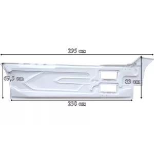 DAF XG / XF LH Interaxle Side Skirt