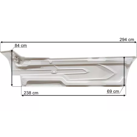 DAF XF Seitenverkleidung Abdeckung Rechts