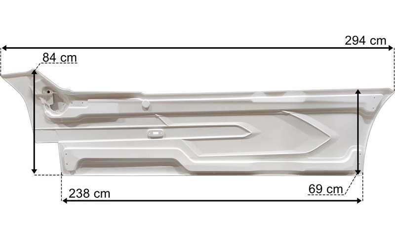 DAF XF Seitenverkleidung Abdeckung Rechts