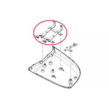 DAF XF / XG (2021-) LH Bumper Under Cover Bracket