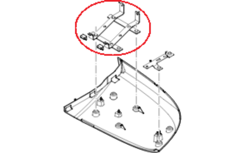 DAF XF / XG (2021-) Support de Couvercle Sous Le Pare-chocs Gauche