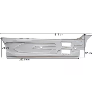 DAF XG+ LH Interaxle Side Skirt