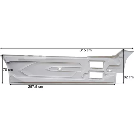 DAF XG, XG+ Osłona Międzyosiowa Lewa