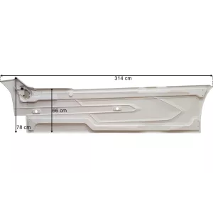 DAF XG+ RH Interaxle Side Skirt