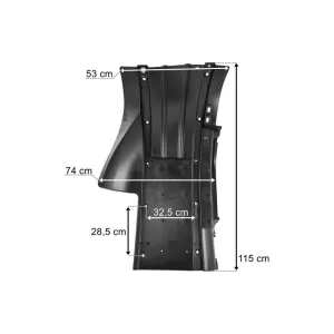 DAF XF (2021-) LH Rear Cab Mudguard