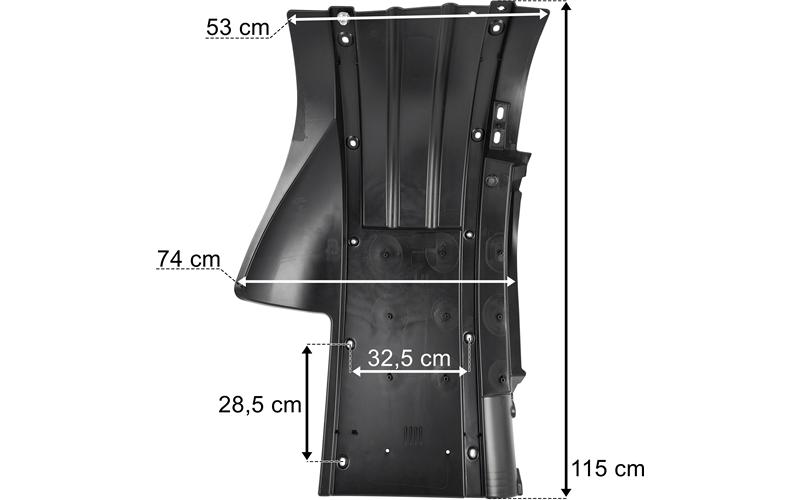 DAF XF XG  LH Rear Cab Mudguard