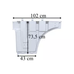 DAF XF Extension de Porte Droite