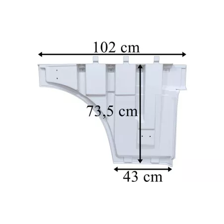 DAF XF Door Extension LH