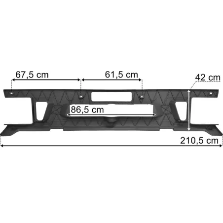 DAF 95 ATI Center Bumper