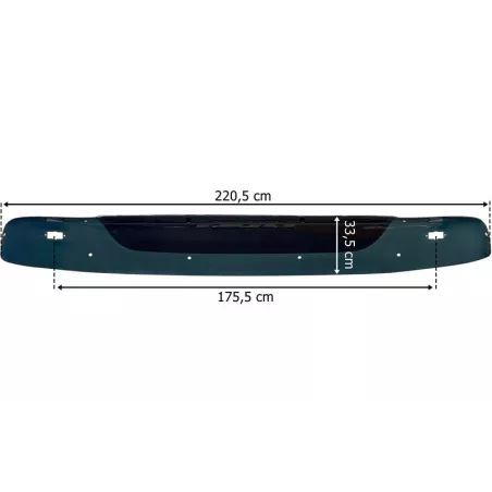 DAF CF65 / CF75 / CF85 Euro 6 (2013-) Sonnenblende Mit Öffnungen Für Markierungsleuchten