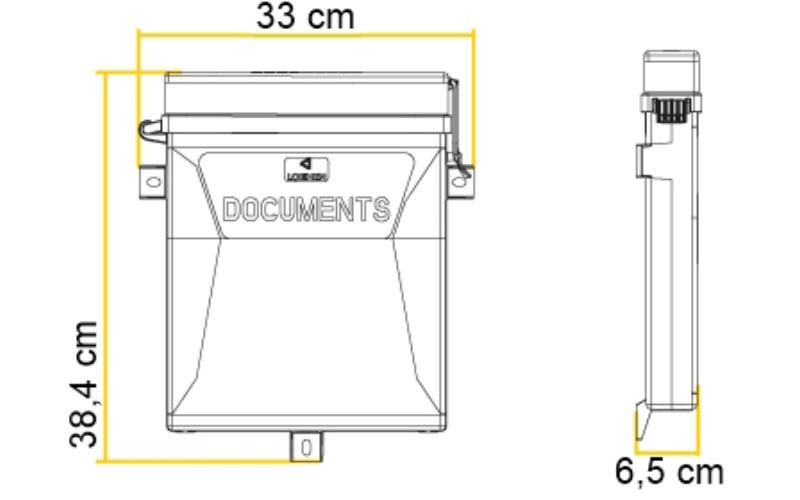 Container / Box For Customs Documents Lokhen Briky 330x65x384