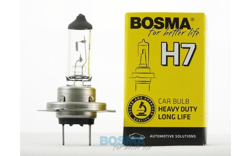 Bosma Bombilla 12V 55W H7 PX26D Larga Duración Resistente