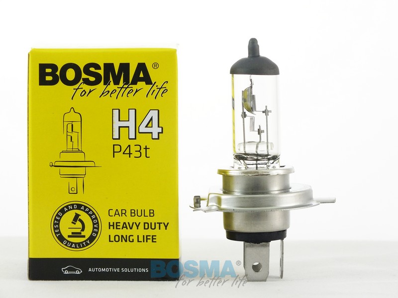 żarówka 12V 60 / 55W H4 P43t Bosma Long Life