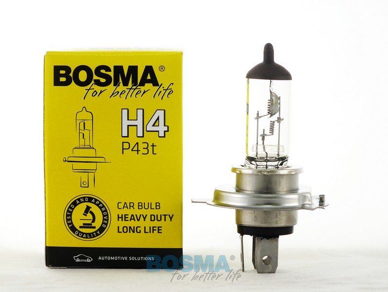 Bosma Bombilla H4 24V 75 / 70W P43t Larga Duración