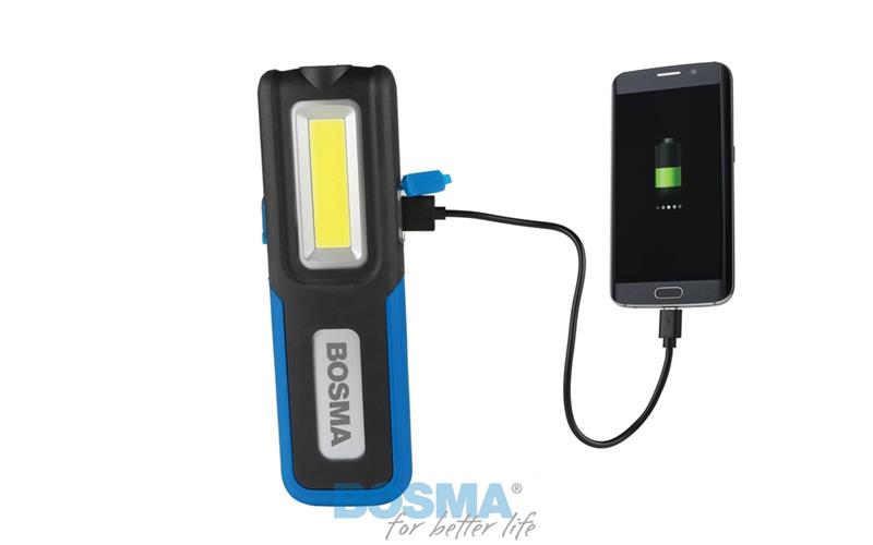 Bosma СВЕТОДИОДНЫЙ КАРМАННЫЙ ФОНАРИК 350 LM USB ПЕРЕЗАРЯЖАЕМЫЙ