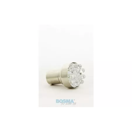 Bosma żarówka 24V 12xLED Standard BA15S 6000k Biała (2 Sztuki)