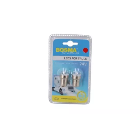 Bosma żarówka 24V 5xLED BA15S Czerwona