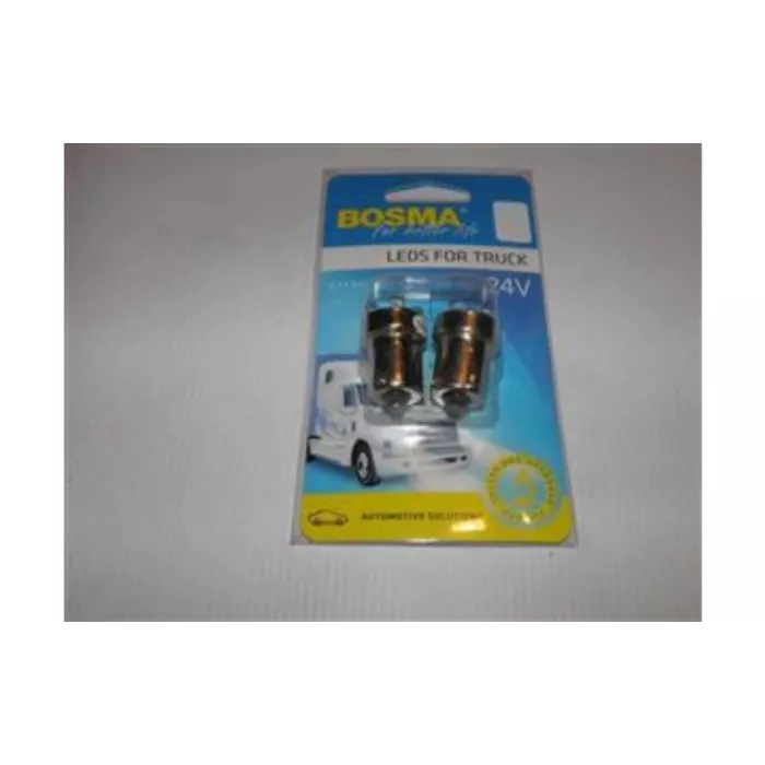 Bosma Bombilla 24V 5xLED BA15S Blanca (2 Piezas)