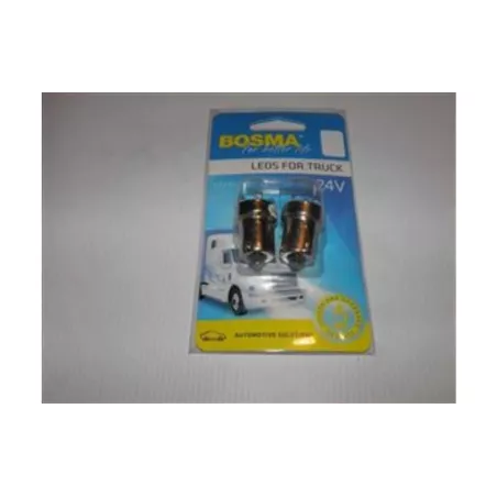 Bosma Bombilla 24V 5xLED BA15S Blanca (2 Piezas)