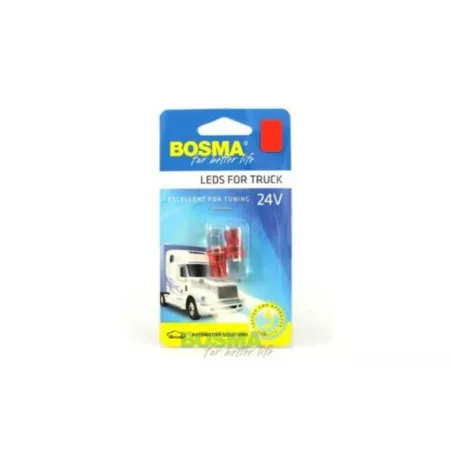 Bosma żarówka 24V 1xLED T10 Czerwona