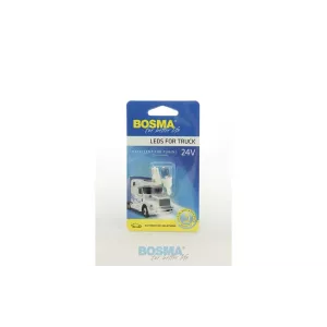 BOSMA BULB 24V 1xLED STANDARD T10 6000K WHITE (2 PIECES)