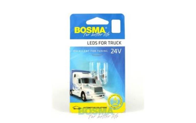 Bosma Glühlampe 24V 1xLED W5W T10 Weiss (2 Stück)