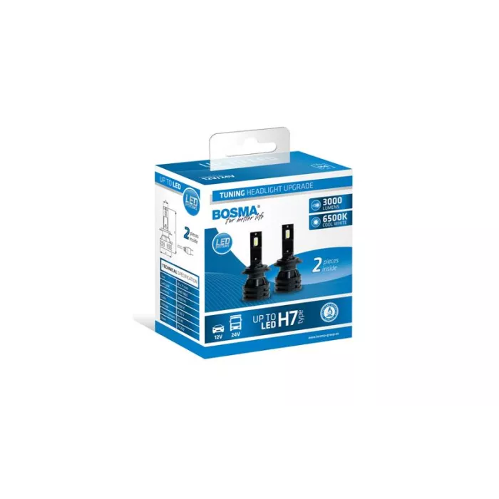 Bosma Ampoule 12 / 24V H7 Up To LED 3000 LM 6000k Blanche