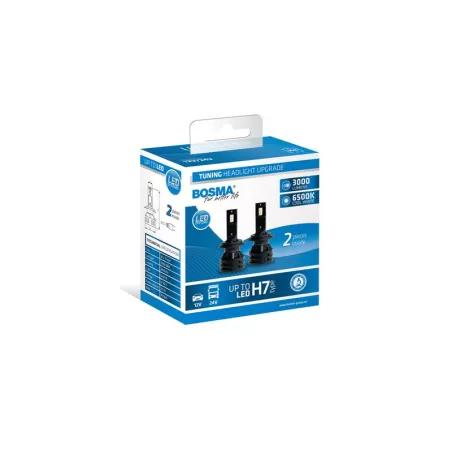Bosma Ampoule 12 / 24V H7 Up To LED 3000 LM 6000k Blanche