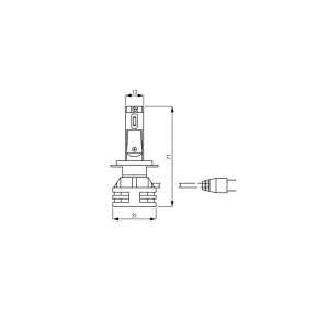 Bosma Bombilla 12 / 24V H7 Up To LED 3000 LM 6000k Blanca